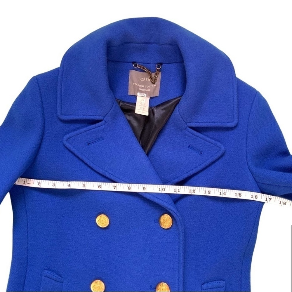 J Crew Stadium Cloth Nello Gori Pea Coat
Cobalt Blue Lined Wool Blend - Picture 8 of 10